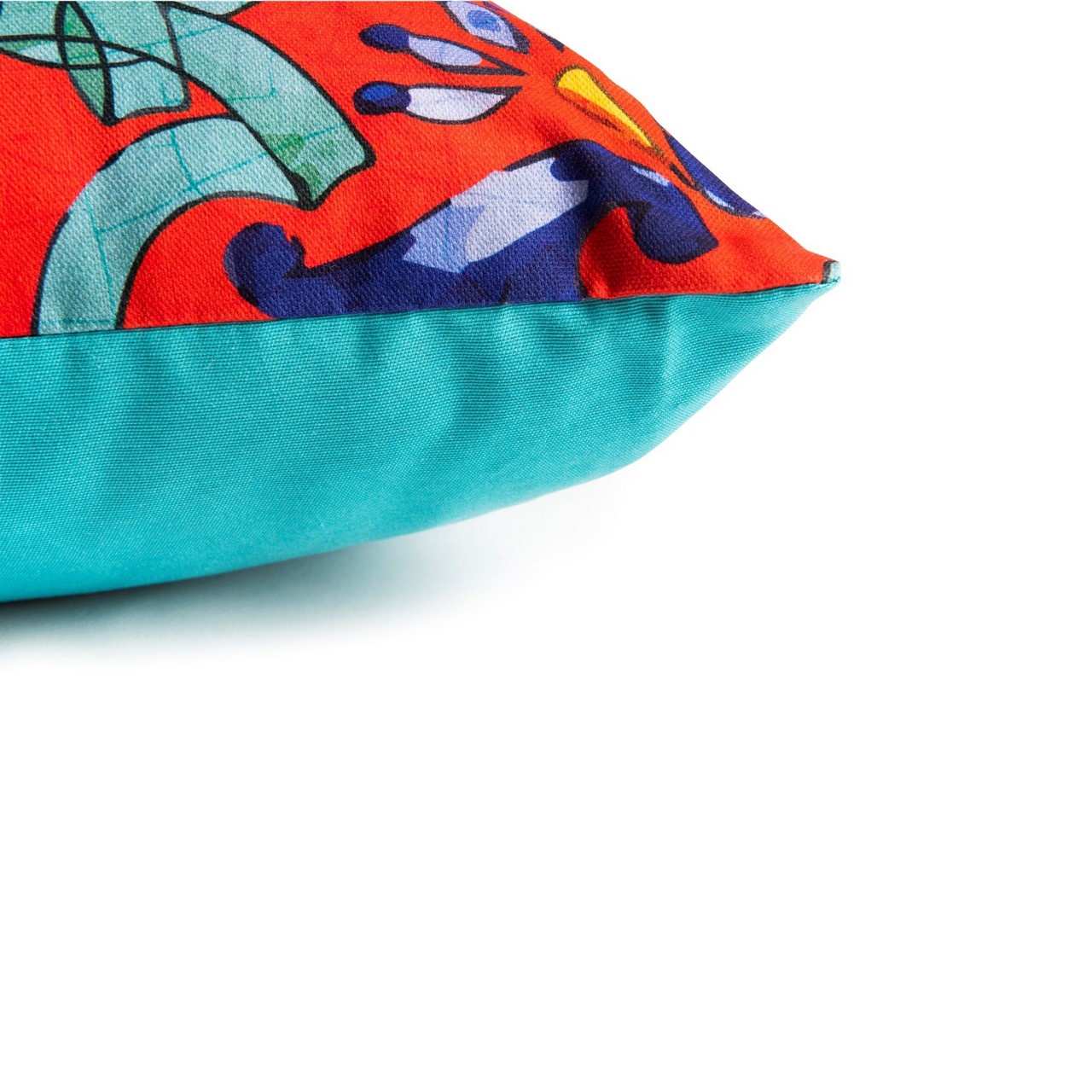 Acquista online Decorative cushion Trinacria 45x45, cotton pillowcase stuffing included Excelsa